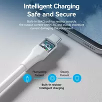 VENTION CTHWF USB-C į USB 2.0 laidas 3A 1m Baltas