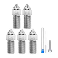 ELEGOO Neptune 4 / 4 Pro grūdinto plieno antgalių rinkinys (0,4 mm x3, 0,6 mm x1, 0,8 mm x1)