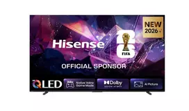 Hisense 100E7DS PRO 100 inch 4K Hi-QLED Smart TV 144Hz HDR WiFi Bluetooth Juoda/Pilka