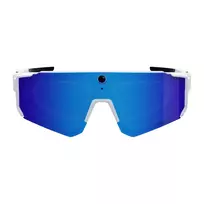 COLMI V06 AI White Sports Sunglasses with Blue Lenses