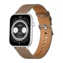 COLMI C28 Smartwatch – sidabrinis + rudos odos dirželis