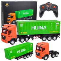HUINA 1:18 RC Remote Control Truck with Container Lights and Sounds