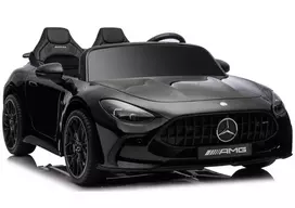 LEAN CARS Mercedes GT63 AMG DK-GT63 24V LCD Battery-Operated Car su tyliu varikliu, juoda