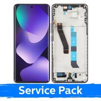 Ekranas skirtas Xiaomi Redmi Note 15 5G su rėmeliu / Glacier Blue / (Service Pack)