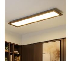 Brilagi - Dimeriuojamas LED šviestuvas SLIMFRAME WOOD LED/58W/230V 124x34 cm + nuotolinis pultas