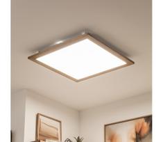 Brilagi - Dimeriuojamas LED šviestuvas SLIMFRAME WOOD LED/58W/230V 64x64 cm + nuotolinis pultas