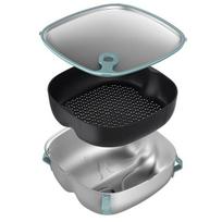 „Philips“ karšto oro gruzdintuvė XXL 2 viename garinimo / kepimo maišant priedas HD9960/00