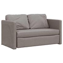 vidaXL Grindų sofa-lova, 2-1, taupe spalvos, 112x174x55cm, audinys