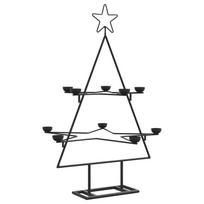 vidaXL Metalinė Kalėdų eglutė, juodos spalvos, 75cm