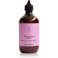 Kolorky Hand & Body Wash prausimosi želė rankoms ir kūnui Patchouli &Amber Vanilla 490 ml