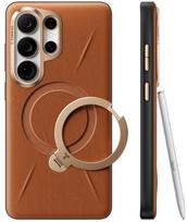 Torras Ostand Q3 VegSkin, amber brown – Samsung Galaxy S26 Ultra
