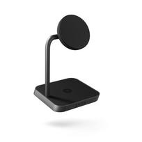 ZENS Office Charger 2 Ausinės, Išmanusis telefonas Juoda AC Belaidis įkrovimas Spartusis įkrovimas Vidaus