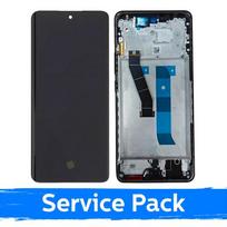 Ekranas skirtas Xiaomi Redmi Note 15 4G (EU version) juodas su rėmeliu (Service Pack)