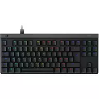 Logitech G G515 TKL žaidimų klaviatūra, laidas USB, AZERTY prancūziškas išdėstymas, juoda, mechaninė RGB