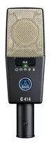 Mikrofonas AKG C414 XLS pilkas, sidabrinis studijinis mikrofonas