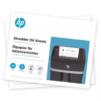 HP 9133 popieriaus smulkintuvo priežiūros rinkinys Tepaliniai lakštai 12 vnt.
