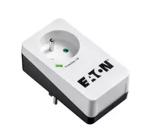Apsaugos nuo viršįtampių dėžutė Eaton Protection Box 1 FR – 1 kištukinis lizdas E tipas, 220–250 V, 16 A, 4000 W, juoda, kompaktiška