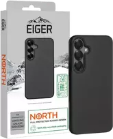 Apsauginis dėklas Eiger Samsung Galaxy S25+/S24+ – juodas, patvarus dizainas