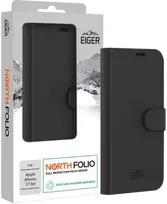 Folio dėklas su stovu Eiger EGCA00933, skirtas Apple iPhone 17 Air – magnetinis, juodas