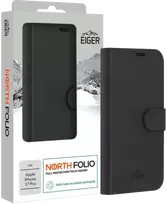 Folio dėklas su stovu Eiger EGCA00934, Apple iPhone 17 Pro – magnetinis, juodas