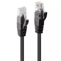 Tinklo kabelis Lindy 15m Cat.6 RJ-45 U/UTP Juodas