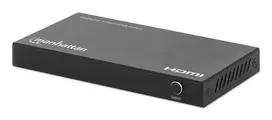 HDMI jungiklis 3x1 MANHATTAN 18G automatinis rankinis IR nuotolinio valdymo pultas juodas