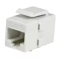 StarTech.com baltas Cat6 RJ45 kištukinis jungtis tinklo jungiklis - F/F