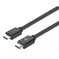 Manhattan HDMI kabelis 4K@60Hz su Ethernet, 5 m, tinka VISIEMS 4K ir 1080p/HD poreikiams – atnaujinkite dabar arba turėkite atsargai, vyriški-vyriški, juodas, Ultra HD 4k x 2k, viso galiojimo garantija, Premium High Speed, atitinka HDMM5MP