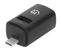 Manhattan USB-C 3 prievadų USB centras, ypač kompaktiškas, 3x USB-A prievadai (1x 5Gbps USB 3.2 Gen1, 3x 480Mbps USB 2.0), maitinamas iš USB
