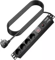 Adapteris VISION EU Duckhead C7 (8 formos) į EU CEE 7/7 Schuko kištuką, baltas