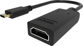 VISION vaizdo adapteris USB-C (vyriškas) į HDMI (moterišką), 4K60Hz (3840×2160), juodas