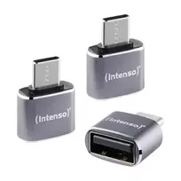 Intenso 3 vnt. rinkinys USB adapteris USB-A į USB-C C480C Aliuminis