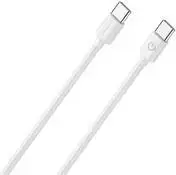USB kabelis RealPower 404306 USB 2.0 1 m USB C baltas