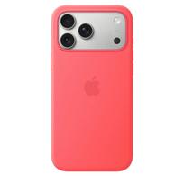 Apsauginis silikoninis dėklas su MagSafe, skirtas Apple iPhone 17 Pro Max – Bright Guava (raudona), tinka 6,9 colio
