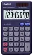 CASIO Skaičiuotuvas SL-300 VERA, saulės ir baterijų maitinimas, 8 skaitmenų EXTRA BIG LC ekranas, euro konvertavimas (SL-300 VERA)