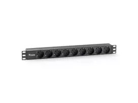 EQUIP 333282NEUEVERSION 9 lizdų maitinimo paskirstymo blokas 1U 19 inch