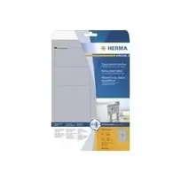 HERMA SuperPrint LaserCopy – sidabrinės folijos lipdukai – 96 x 50,8 mm – 250 vnt. (25 lapų x 10) (4223)