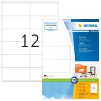 Lipnūs etikečių lapai HERMA Premium A4 105x48 mm baltas matinis popierius 1200 vnt.