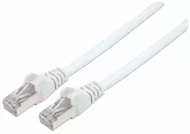 Intellinet tinklo jungiamasis laidas, Cat7 kabelis / Cat6A kištukai, 1,5 m, baltas, varinis, S/FTP, LSOH / LSZH, PVC, RJ45, paauksuoti kontaktai, apsaugotas nuo užkliuvimo, su apsauginiu gaubteliu, viso gyvenimo garantija