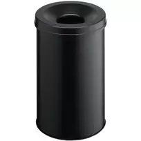Šiukšlių konteineris apvalus plieninis juodas Durable 330601
