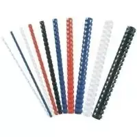 Fellowes plastikinis įrišimo segtuvas 14 mm, 21 žiedai, A4, juoda, 25 vnt. (53319)