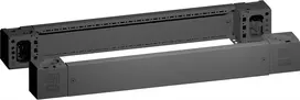 Rittal VX 8660.003 pagrindo kampo elementas su skydeliu, priekis/galas, plieno lakštas, H 100 mm, W 800 mm, RAL 9005 juodos spalvos, pakuotė po 2