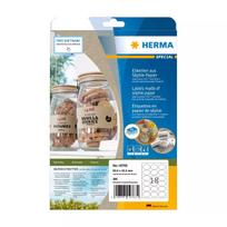 Lipni etiketė HERMA 10763 Permanent Brown 360 vnt. Elipsė 63,5x42,3 mm