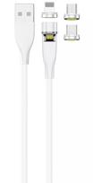 USB laidas 2GO 797317 1 m USB B USB C/Micro-USB B/Lightning baltas