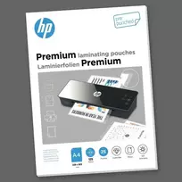 HP 9122 laminavimo maišeliai A4, 25 vnt., 125 mikronų, blizgūs, su perforacija segtuvui