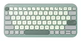 Belaidė Bluetooth 75% klaviatūra ASUS Marshmallow KW100 — QWERTZ išdėstymas, žirkliniai jungikliai, žalia, namams