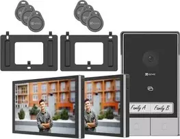 Vaizdo domofono jutiklinis monitorius EZVIZ 7 colių 318500248 – atskiras valdymas dviem butams