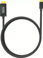 Laidas mobiliesiems telefonams Vision TC 2MUSBCHDMI8K/BL juodas 2 m USB C