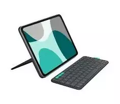 LOGITECH Flip Folio Graphite (FR) (920-013398) – Belaidis klavišų rinkinys su dėklu iPad