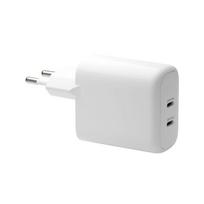 Sieninis įkroviklis d bramante re-charge Pro — 2× USB-C 25W, 110–240V, Baltas